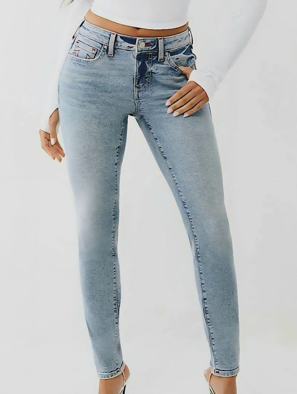True Religion Jennie Crystal Skinny Denim